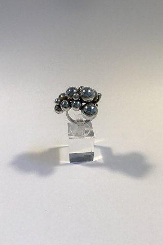 Georg Jensen Sterling Sølv Ring Moonlight Grapes - Danam Antik