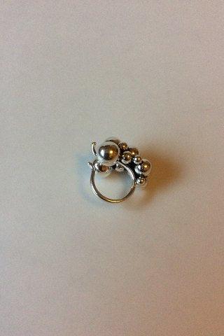 Georg Jensen Sterling Sølv Ring, "Moonlight Grapes - Stor" - Danam Antik