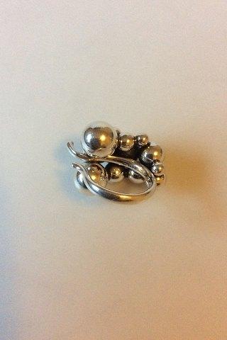 Georg Jensen Sterling Sølv Ring, "Moonlight Grapes - Stor" - Danam Antik