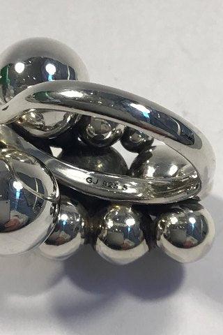 Georg Jensen Sterling Sølv Ring Moonlight Grapes, stor - Danam Antik