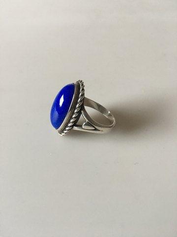 Georg Jensen Sterling Sølv Ring No 17 med Lapis Lazuli Sten - Danam Antik