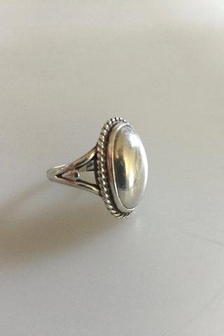 Georg Jensen Sterling Sølv Ring No 17 med Sølvsten - Danam Antik