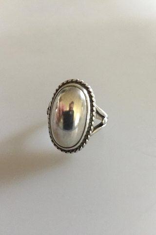 Georg Jensen Sterling Sølv Ring No 17 med Sølvsten - Danam Antik