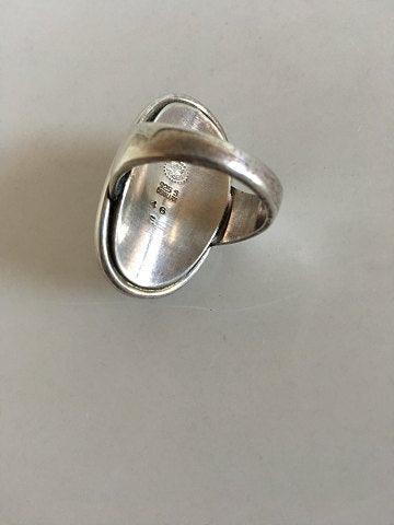 Georg Jensen Sterling Sølv Ring No 46E med Hæmatit - Danam Antik