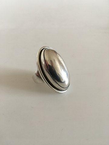 Georg Jensen Sterling Silver Ring No 46E with Silver Stones（ジョージ ジェンセン