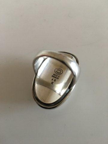 Georg Jensen Sterling Sølv Ring No 46E med Sølvsten - Danam Antik