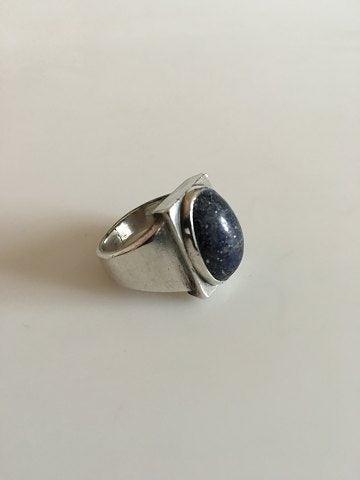 Georg Jensen Sterling Sølv Ring No 84A med Lapis Lazuli - Danam Antik