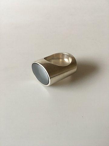 Georg Jensen Sterling Sølv Ring No A 110A med Hæmatit - Danam Antik