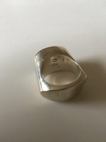 Georg Jensen Sterling Sølv Ring No A 110A med Hæmatit - Danam Antik