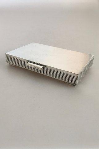 Georg Jensen Sterling Sølv Sigvard Bernadotte Cigaretetui / Box No 712A - Danam Antik