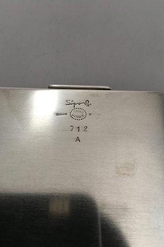 Georg Jensen Sterling Sølv Sigvard Bernadotte Cigaretetui / Box No 712A - Danam Antik