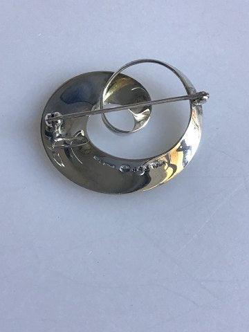 Georg Jensen Sterling Sølv Torun Broche No. 443 - Danam Antik