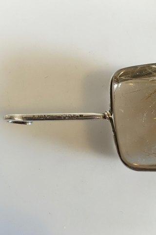 Georg Jensen Sterling Sølv Torun Halskæde No 175 med Vedhæng No 132 i Rutil Quartz - Danam Antik