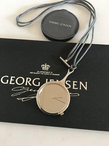 Georg Jensen Sterling Sølv Torun Ur vedhæng No. 2325 i Kæde til at hænge om halsen. Swiss Made - Danam Antik