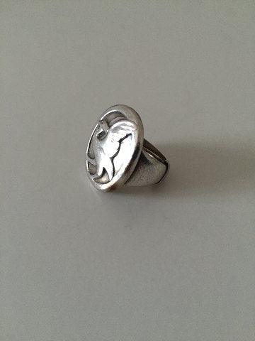 Georg Jensen Trane Sterling Sølv Ring No 75 - Danam Antik