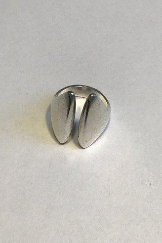 Hans Hansen Moderne Ring i Sterling Sølv No. 201 - Danam Antik