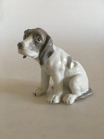 Heubach Porcelæns Figurine af Hund - Danam Antik