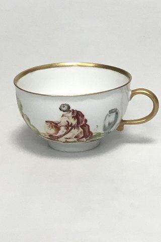 Meissen Porcelænskop i overglasur med klassisk mytologisk motiv. - Danam Antik