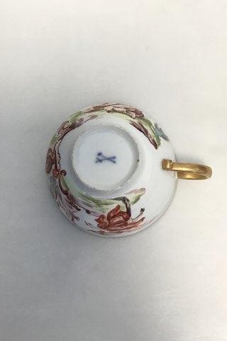 Meissen Porcelænskop i overglasur med klassisk mytologisk motiv. - Danam Antik