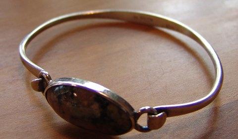 N.E. From Armbånd i Sterling Sølv med sten No 14 - Danam Antik