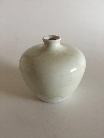 Rørstrand Art Nouveau Vase Krystal glasur lysegrøn/hvid - Danam Antik