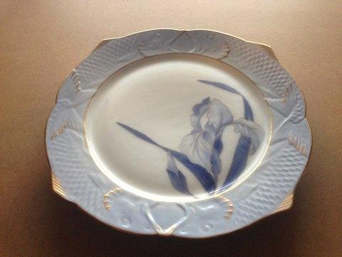 Royal Copenhagen Art Nouveau Fisketallerken med Iris 1 af 3 - Danam Antik