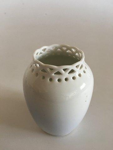 Royal Copenhagen Art Nouveau Segle Vase med gennembrudt top No 1883/223 - Danam Antik