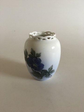 Royal Copenhagen Art Nouveau Vase med gennembrudt top No 1763/160 - Danam Antik