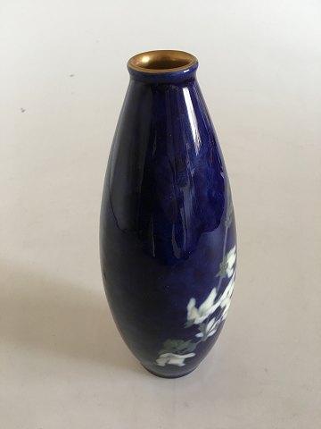 Royal Copenhagen Art Nouveau Vase med guld No 1536/199 - Danam Antik