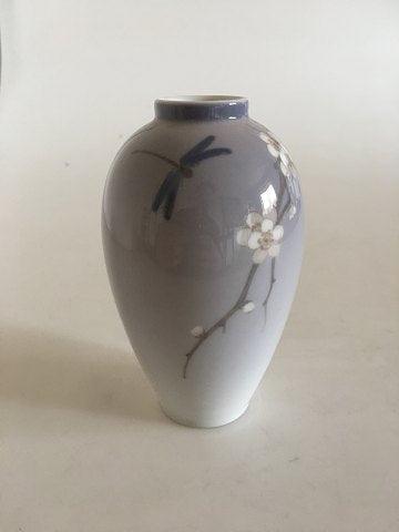 Royal Copenhagen Art nouveau vase med guldsmed No 2301/47B - Danam Antik