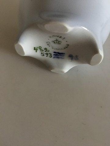 Royal Copenhagen Art Nouveau Vase med Guldsmed No 482/593 - Danam Antik