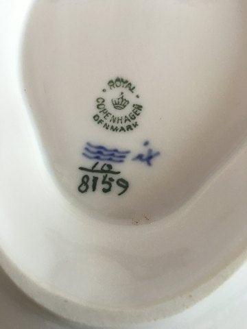 Royal Copenhagen Blå Blomst Flettet Sauceskål med Underfad No 8159 - Danam Antik