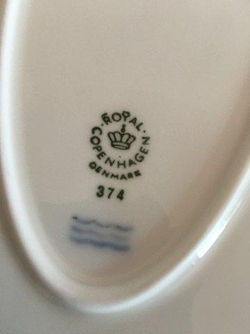 Royal Copenhagen Blå Magnolia Ovalt Fad, Mellem No 374 - Danam Antik