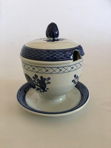 Royal Copenhagen "Blå Tranquebar" Marmelade Krukke med Låg No. 1171 - Danam Antik