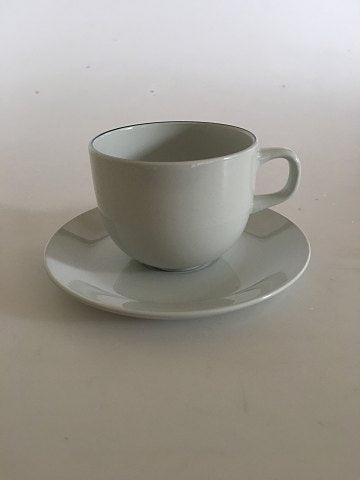 Royal Copenhagen "Blåkant" Kaffekop med Underkop No. 072 - Danam Antik