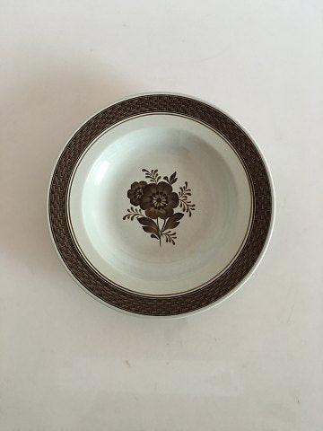 Royal Copenhagen Brun Tranquebar Dyb Tallerken No 1847 - Danam Antik