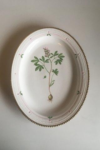 Royal Copenhagen Flora Danica Ovalt Serveringsfad No 735/3517 - Danam Antik