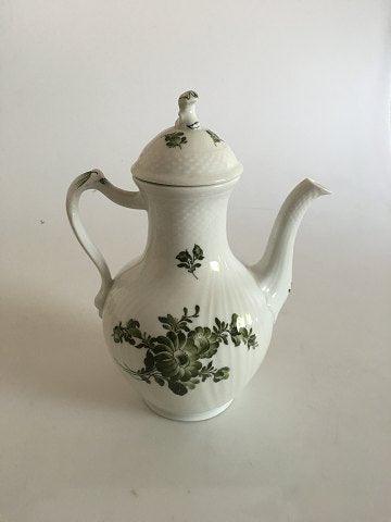 Royal Copenhagen Grøn Blomst Kaffekande No 1794 - Danam Antik