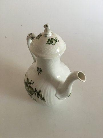 Royal Copenhagen Grøn Blomst Kaffekande No 1794 - Danam Antik