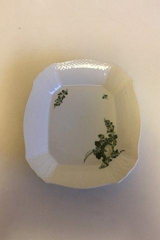 Royal Copenhagen Grøn Blomst Svejfet Fad No 1717 - Danam Antik