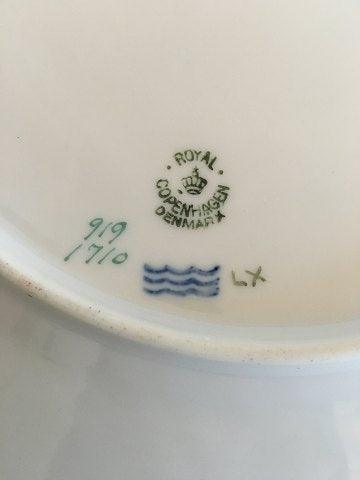 Royal Copenhagen Grøn Fisketallerken No 919/1710 med Pleuronectes Platessa - Danam Antik