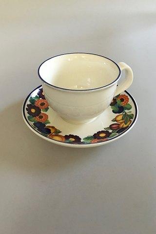 Royal Copenhagen Gylden Sommer Kaffekop med Underskål No 072 - Danam Antik