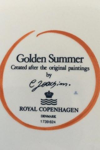 Royal Copenhagen Gylden Sommer Spisetallerken No 624 - Danam Antik