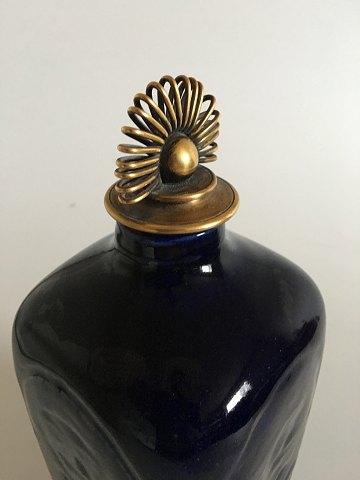 Royal Copenhagen Jais Nielsen Vase med Bronze låg af Knud Andersen - Danam Antik