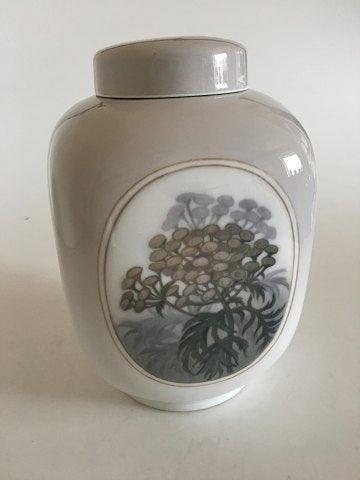 Royal Copenhagen Kvadratisk Art Nouveau Unika Vase med Låg - Danam Antik