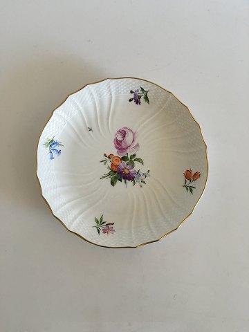 Royal Copenhagen Saksisk Blomst Salat Tallerken No 1645 - Danam Antik