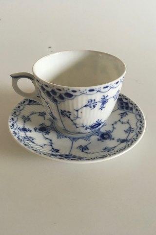 Royal Copenhagen Musselmalet Halvblonde Kaffekop og Underkop No 756 - Danam Antik