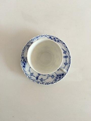 Royal Copenhagen Musselmalet Halvblonde Lille Kaffekop og Underkop No 528 - Danam Antik