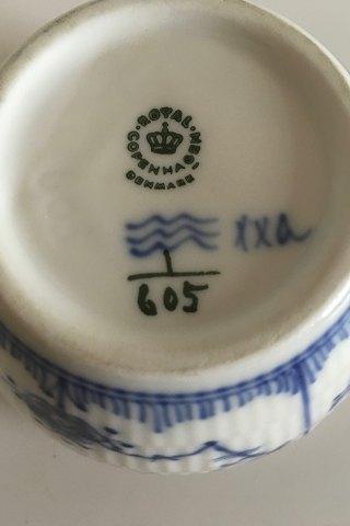 Royal Copenhagen Musselmalet Halvblonde Sukkerskål (uden låg) No 605 - Danam Antik