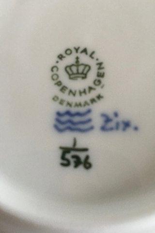 Royal Copenhagen Musselmalet Halvblonde Tallerken No 576 - Danam Antik